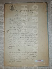 H8726 DOCUMENTO ANTICO 1866