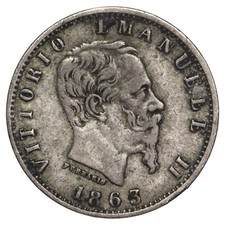 Italia 20 Centesimi 1863 M BN