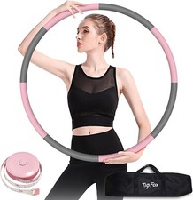 Tig Fox Hula Hoop, Hula Hoops Weighted Hula Hoops for Adult/Kids Exercise