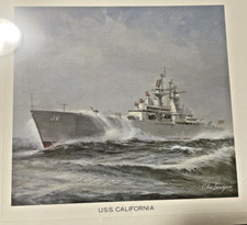 USS CALIFORNIA Naval Art Print
