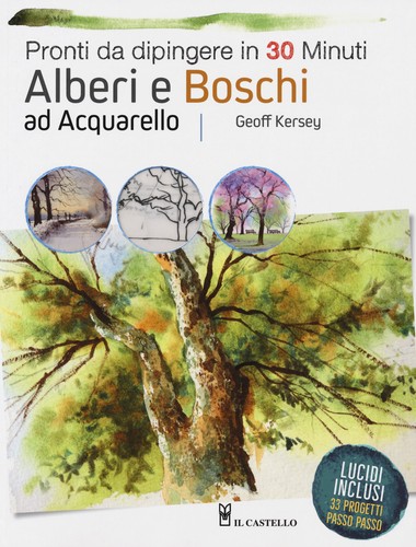 Alberi boschi acquarello - alberi, ad