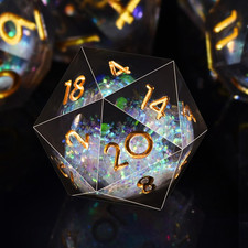 7 Pezzi Dadi Poliedrici Set Dadi Da Gioco Dadi Nucleo Liquido D4 D6 D8 D10 D12 D