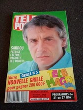 Magazine television TV TELE POCHE 1136-novembre 1987-michel sardou/laffont