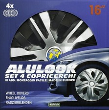 Set 4 copricerchi 16" CORA Alulook Raven Mix - 16 POLLICI