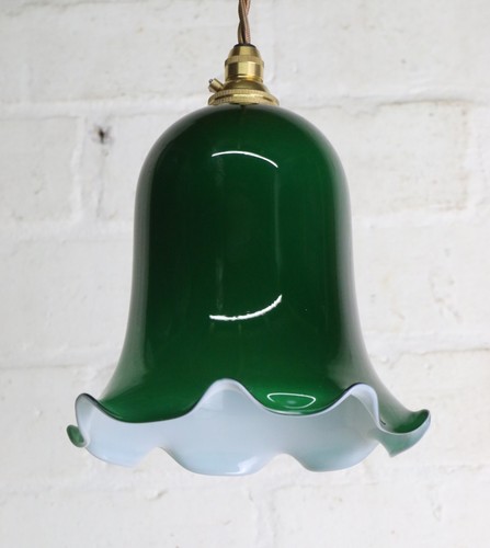 Plafoniera vintage vetro cassa