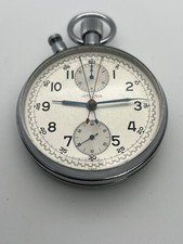 Lemania rattrapante "federazione italiana cronometristi" - pochet watch vintage