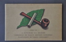 Tabacco Sigarette Fumo Batschari Soleure Fabbrica Réunies Neuchatel 1940