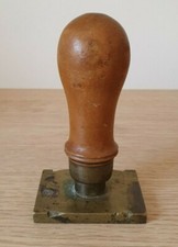 Timbro con manico legno - timbro, in
