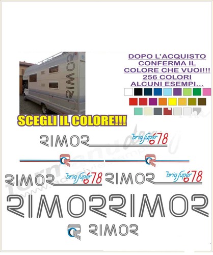 Adesivi camper rimor brig - adesivi,