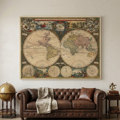 Mappa del mondo - , doppio
