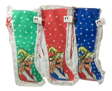 NATALE BEFANA CALZA CON BORDO