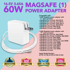NEW 60W AC ADAPTER POWER CHARGER FOR Apple A1344 A1330 Macbook Pro 13" L TIP