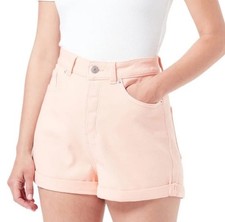 Pantaloncini denim donna pesca