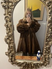 Brown mink fur - mink,