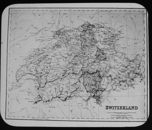 Map late 1800 switzerland - of,