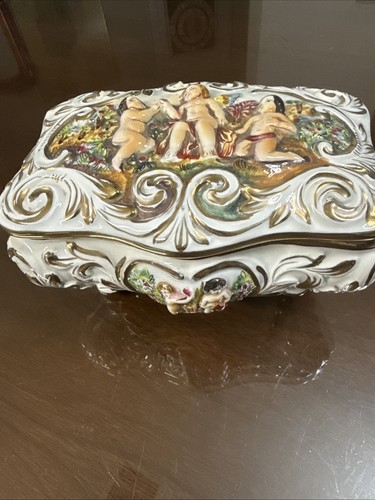Scatola vintage capodimonte - scatola,