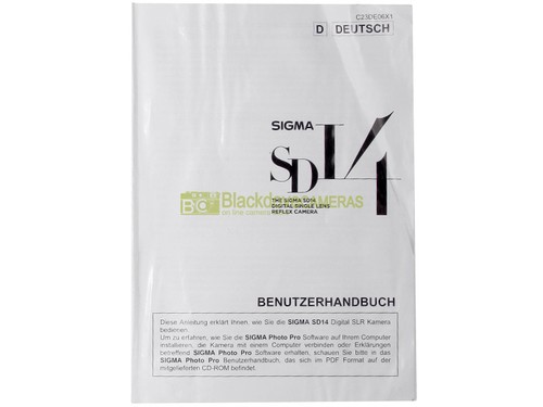 Sigma benutzerhandbuch - sd-14,