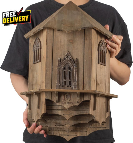 Extra large wooden castle bat - wooden,