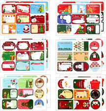 108 Etichette Regalo Natale