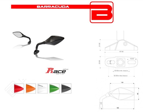 Barracuda specchi retrovisori - barracuda,