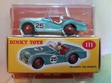 Modellino Dinky Toys Triumph TR2 Sports 111 Azzurro De Agostini 1/43 collezione 