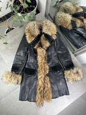 Pelle di pecora Vintange con vera pelliccia donna taglia S