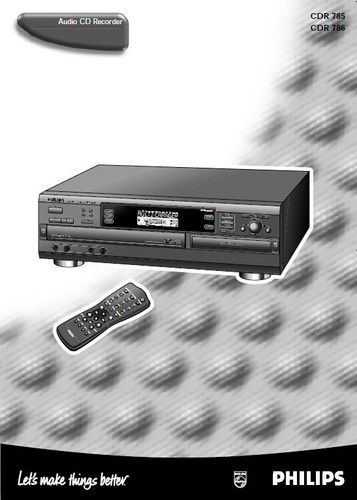 Philips cdr785 cdr786 lettore - cdr785,