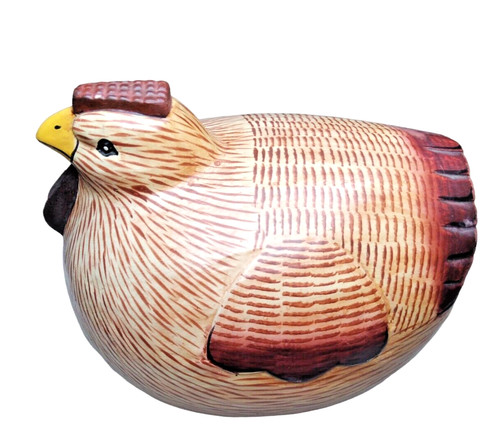 Gallina legno dipinti - in,