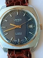 Orologio LANCO VINTAGE 17 RUBIS INCABLOC REVISIONED MECHANICAL CAL 2461