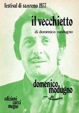 Spartito musicale Il vecchietto Domenico Modugno linea Melodica e Accordi