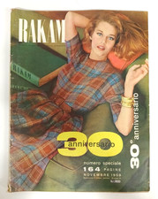 Rivista Rakam numero speciale 30° anniversario 1959 moda femminile vintage epoca
