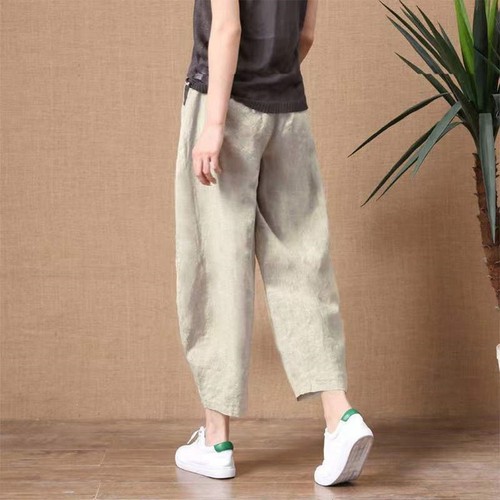 Pantaloni donna cropped larghi