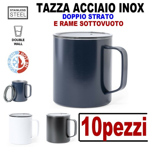 10pezzi tazza acciaio - tazza,
