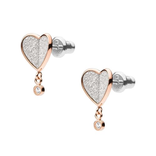 Orecchini donna fossil cuore - donna,
