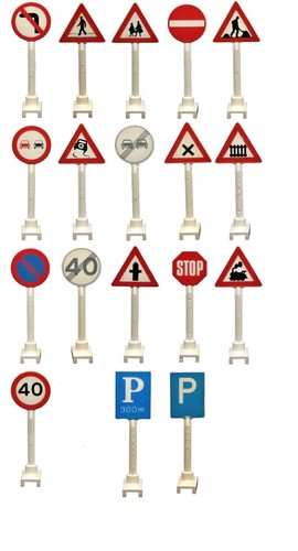 Lego road signs - printed, 649px