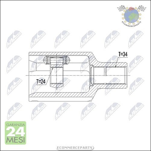 Kit giunto omocinetico - omocinetico, ajs