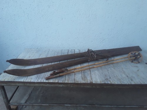 Sci legno antichi - sci, in