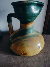 Ceramica Seminara Antico Vaso Condurso Bellissimo Museale Altezza 29 Cm