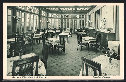 Cartolina genova hotel - genova,,