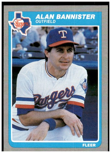 Fleer 555 alan bannister - alan, 1985