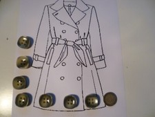 7 BOTTONI QUADRATO VINTAGE