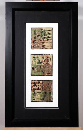 Trittico metallico astratto