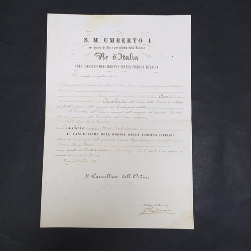 Decreto del umberto gran - re,