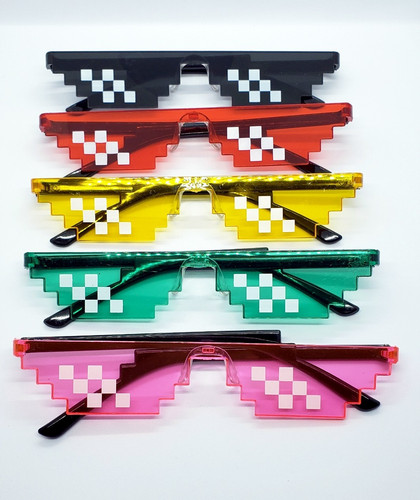 Occhiali sole pixelati - da,