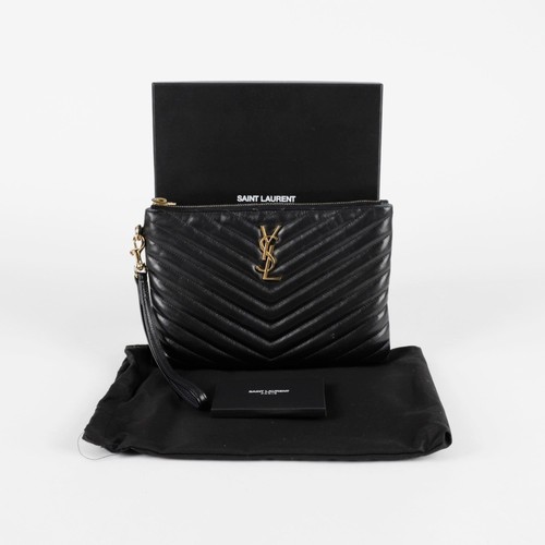 Saint laurent clutch monogram - laurent,