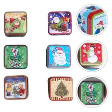  Scatole regalo di latta natalizia 6 pezzi Scatole di caramelle bellissime