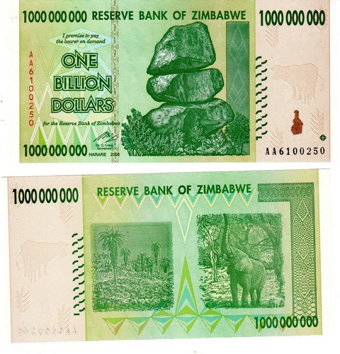 Zimbabwe banconota miliardo - banconota,