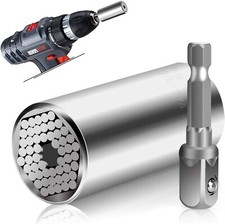 Chiave a bussola universale avvita svita 7-19 mm dadi bulloni set avvitatore 
