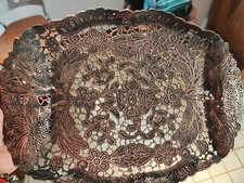 Stupendo Vassoio In Filigrana