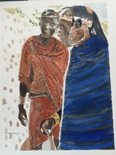 KENYA, LOCALS IN LAMU TOWN /
